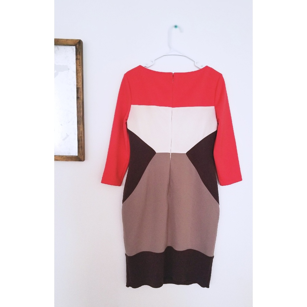 Maggy London Sheath Colorblock Dress - Picture 2 of 7